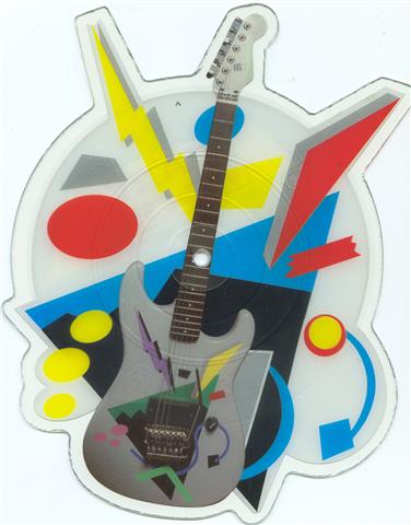 front of vinyl die-cut disk 