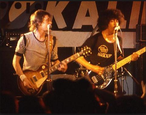 Sean O'Connor with Phil Lynott.