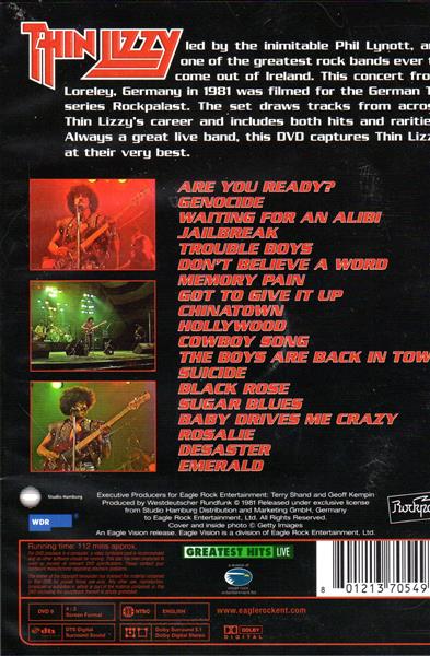  Thin Lizzy DVD Live at the Rockpalast