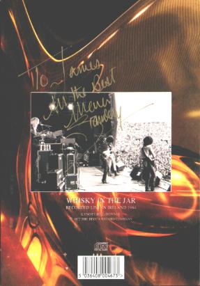 Grand Slam WHISKEY IN THE JAR cd-single autographed by MARK STANWAY