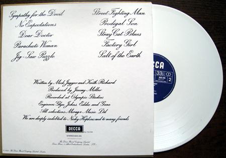  Beggars Banquet WHITE VINYL 