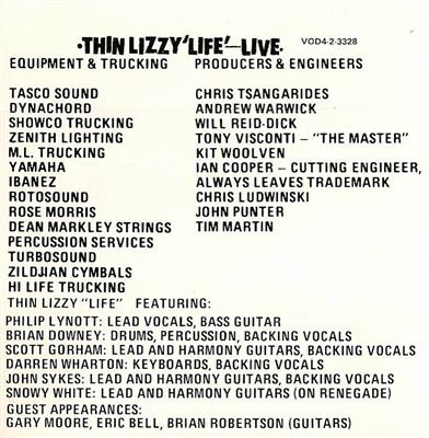  Thin Lizzy - Life / Live 